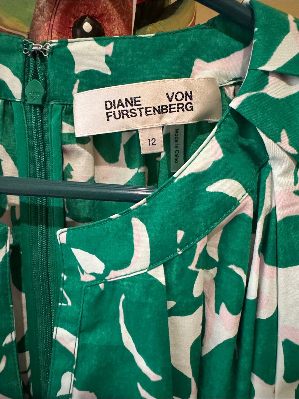 Diane Von Furstenberg Lindy Belted Midi Dress - Size 12 - Picture 3 of 7